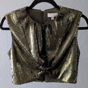 Ronny Kobo Sequin Zalika Top Sz Small